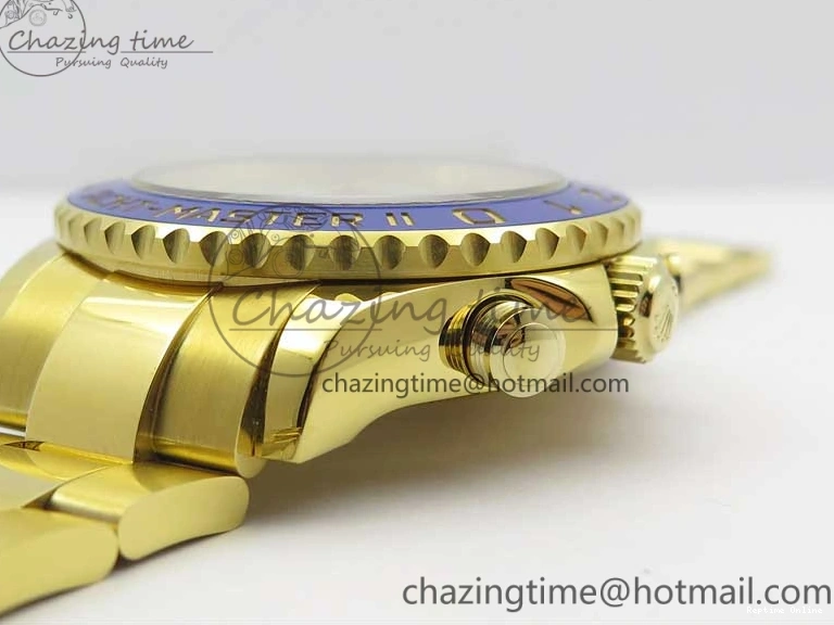 0209 ComfortFit YachtMaster II 2017 baselworld 116688 YG Blue Ceramic JF 1:1 Best Edition on YG Bracelet A 3063